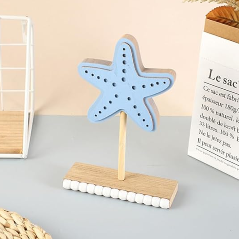 Adorno estrella mar azul