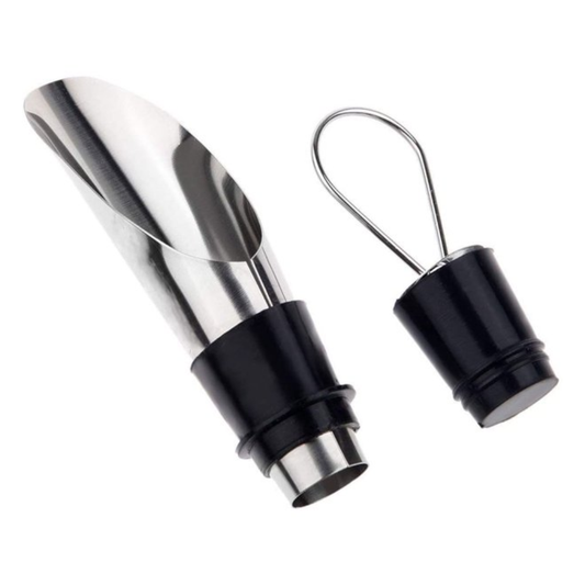 Vertedor y Tapón para Botellas de Vino