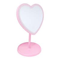 Espejo Corazón Rosado
