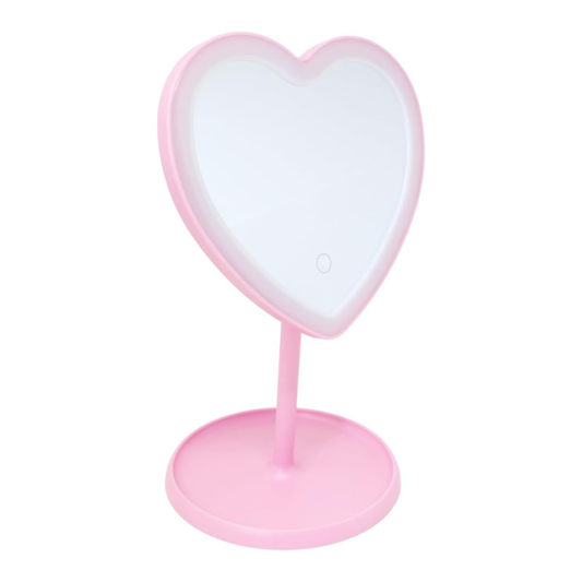 Espejo Corazón Rosado