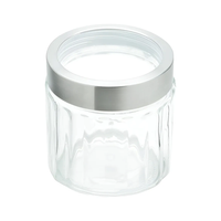 Frasco de vidrio tapa transp. 27*11cm