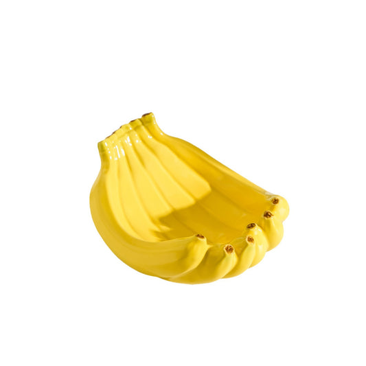 Adorno Frutero Platano De Ceramica