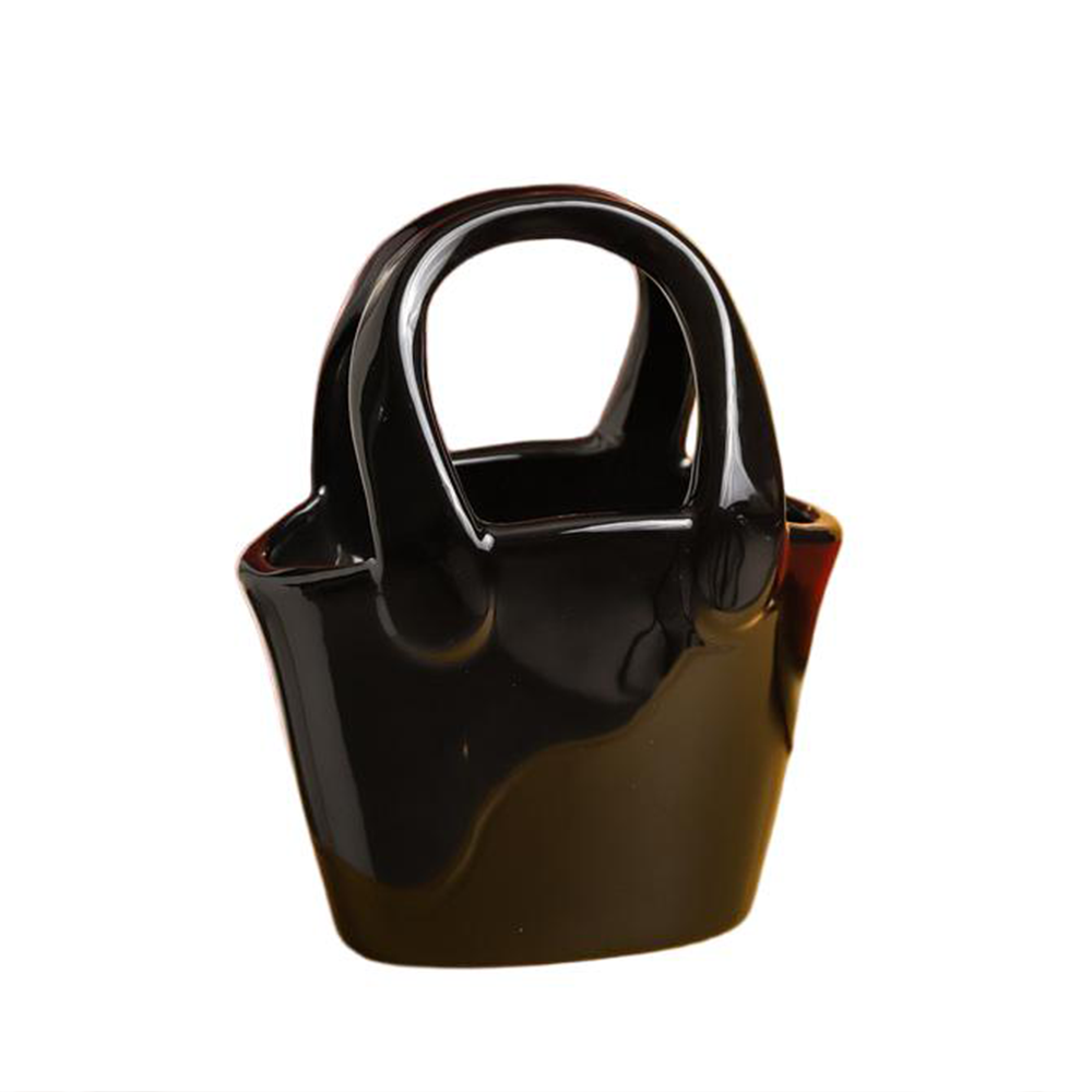 Bolso Negro De Cerámica