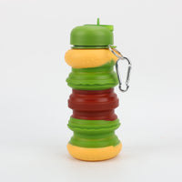 BOTELLA PLEGABLE DE SILICONA | HAMBURGUESA