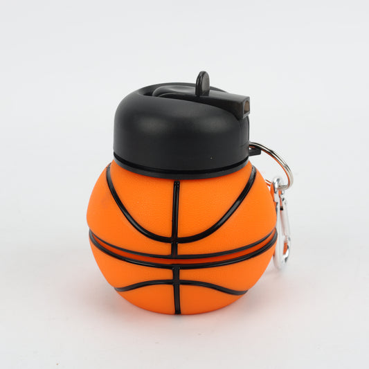 BOTELLA PLEGABLE DE SILICONA BALÓN BASKETBALL