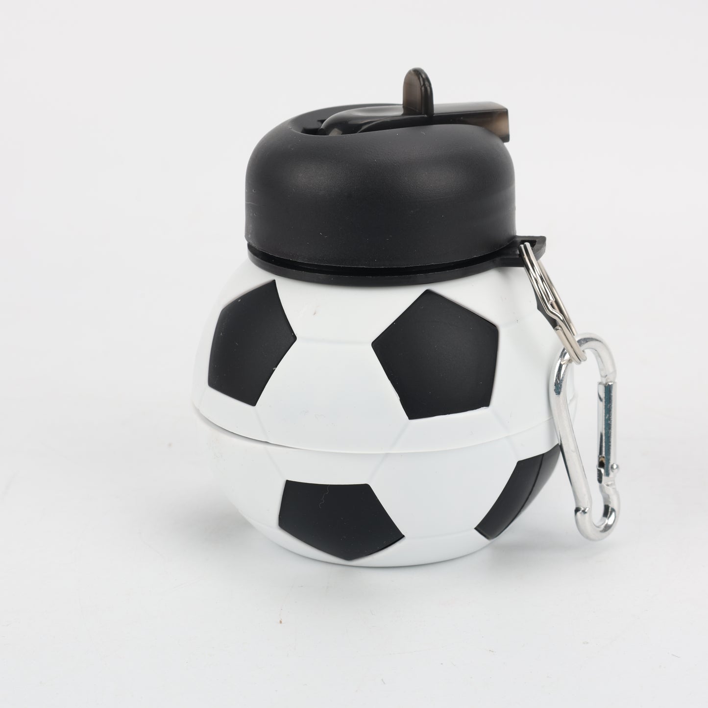 BOTELLA PLEGABLE DE SILICONA BALÓN/FÚTBOL