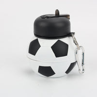 BOTELLA PLEGABLE DE SILICONA BALÓN/FÚTBOL