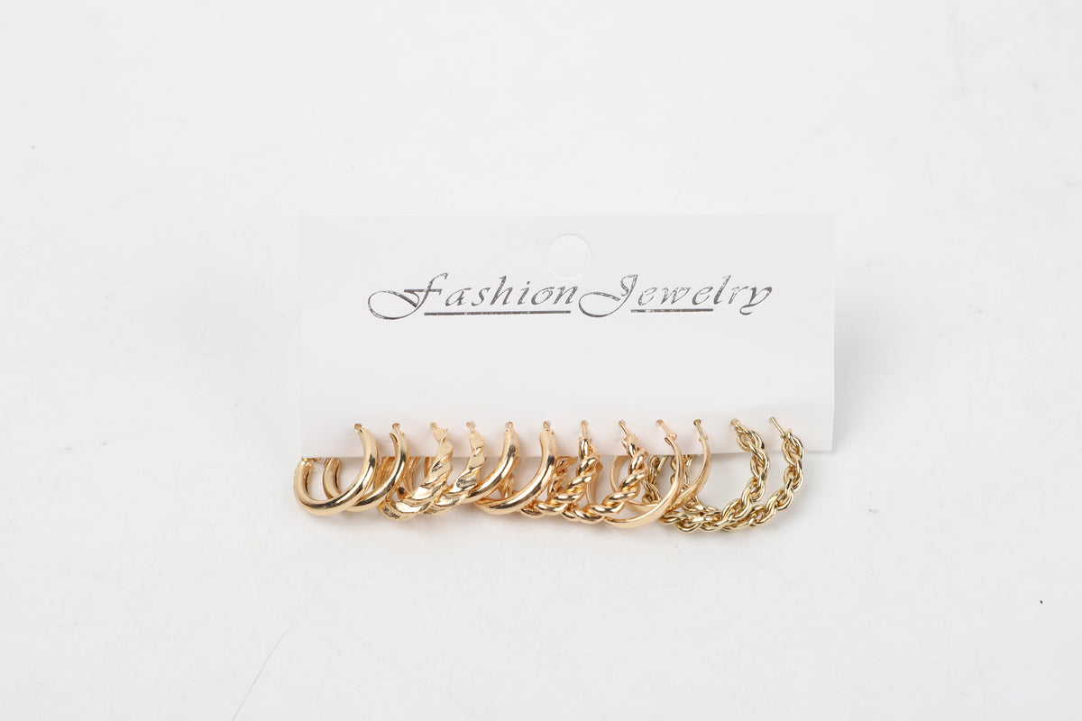 Set de Aretes Dorados