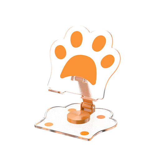 SOPORTE PARA CELULAR HUELLITA NARANJA