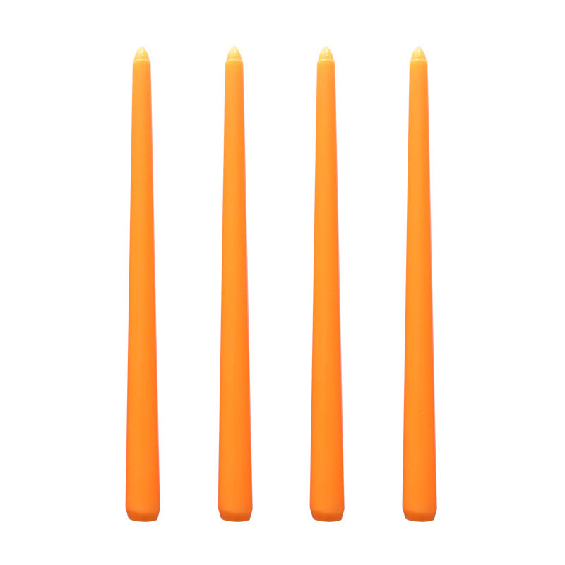 SET X 4 VELAS NARANJA