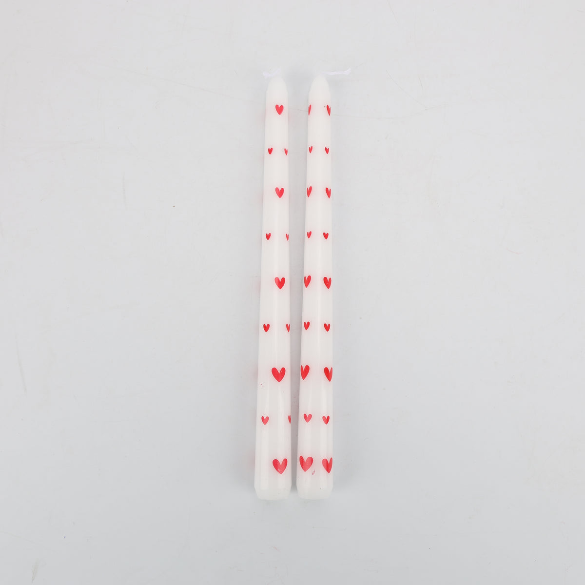 SET X2 VELAS CORAZON | BLANCO