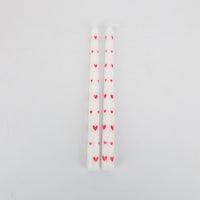 SET X2 VELAS CORAZON | BLANCO
