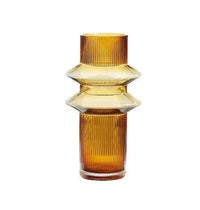 Florero de Vidrio Diseño Ámbar