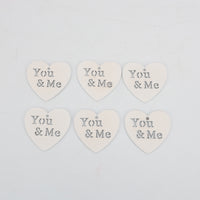 PACK DE CORAZONES BLANCOS YOU & ME