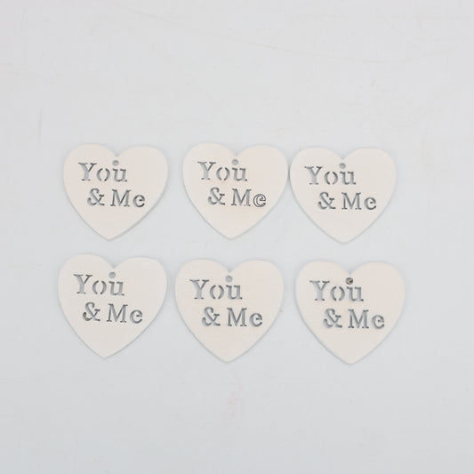 PACK DE CORAZONES BLANCOS YOU & ME