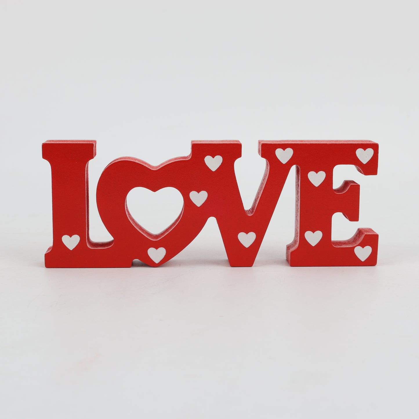 ADORNO EN FORMA CORAZON ROJO