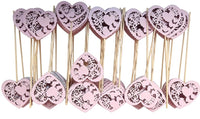 PACK DE 24 CORAZONES ROSADOS