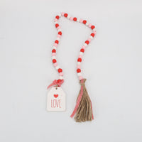 CADENA DE BORLAS CUADRADO LOVE