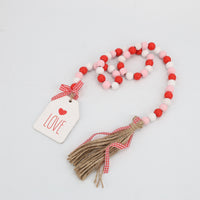 CADENA DE BORLAS CUADRADO LOVE