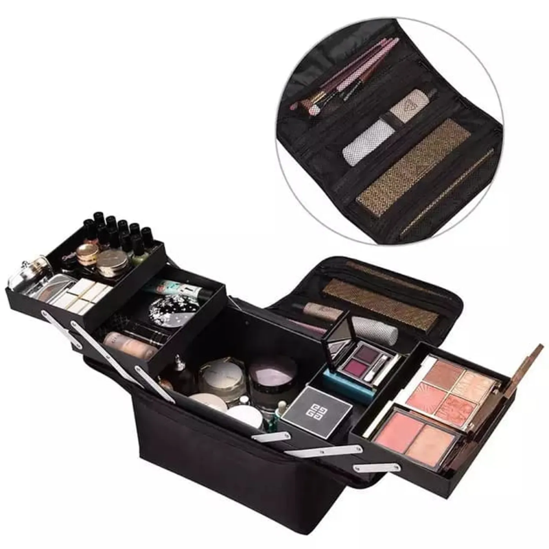 Maletín Organizador de Maquillaje Rojo