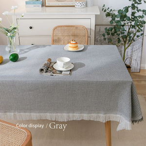 Mantel rectangular gris pequeño
