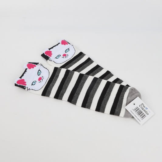 Medias Diseño Gatitos Cuadrados