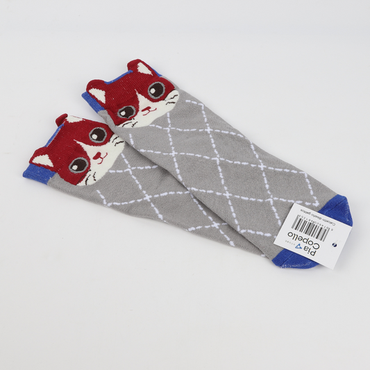 Medias Diseño Gatitos Cuadrados