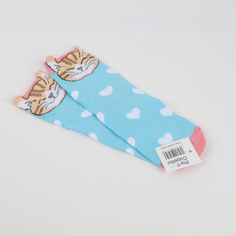 Medias Diseño Gatitos Cuadrados