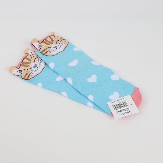Medias Diseño Gatitos Cuadrados