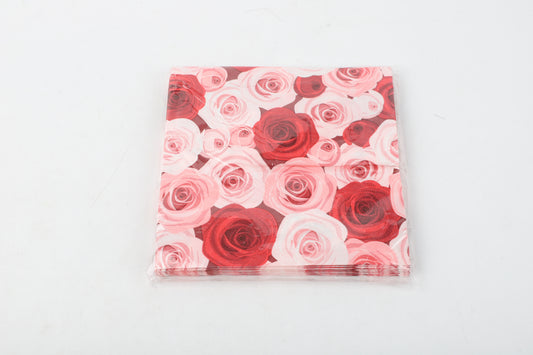 Servilleta rosas  33x33cm