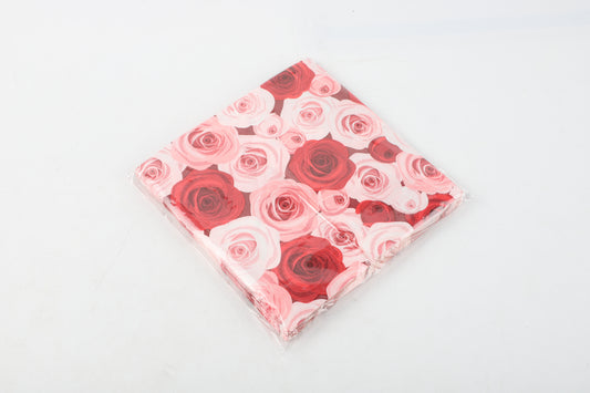 Servilleta rosas  33x33cm
