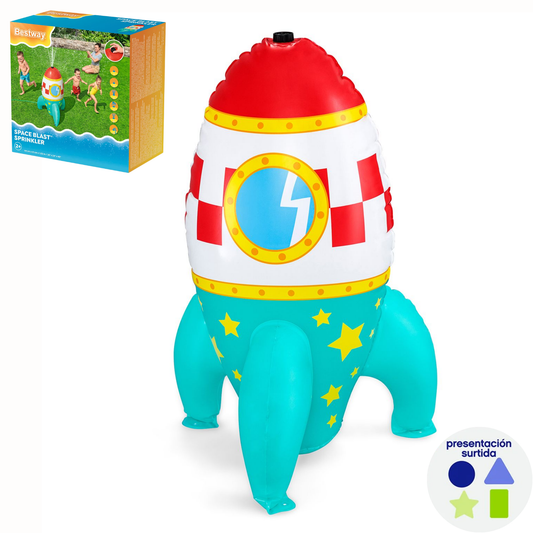 Rociador Inflable de Agua Space Blast Diseño Cohete