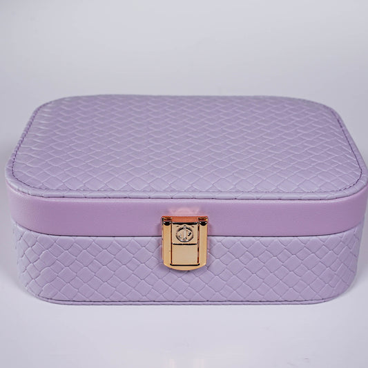 Joyero Rectangular con Seis Divisiones | Lila