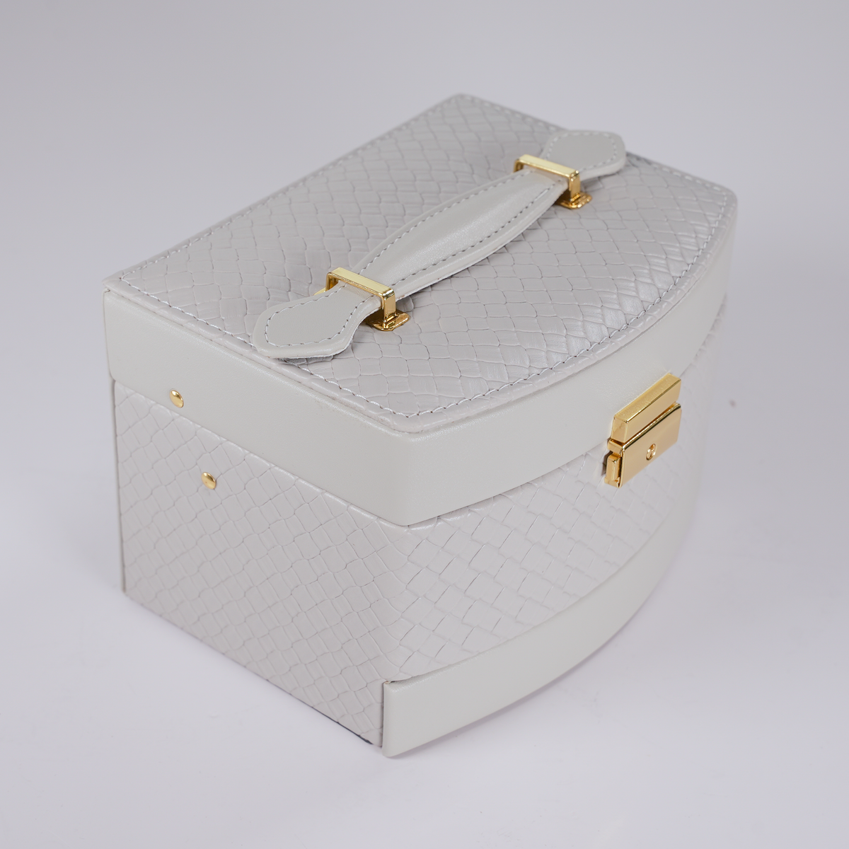 Joyero de 3 Niveles Con Espejo | Gris