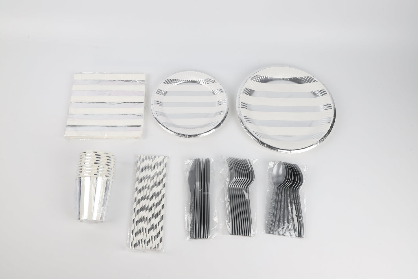 Set de Vajilla Descartable 80 Piezas