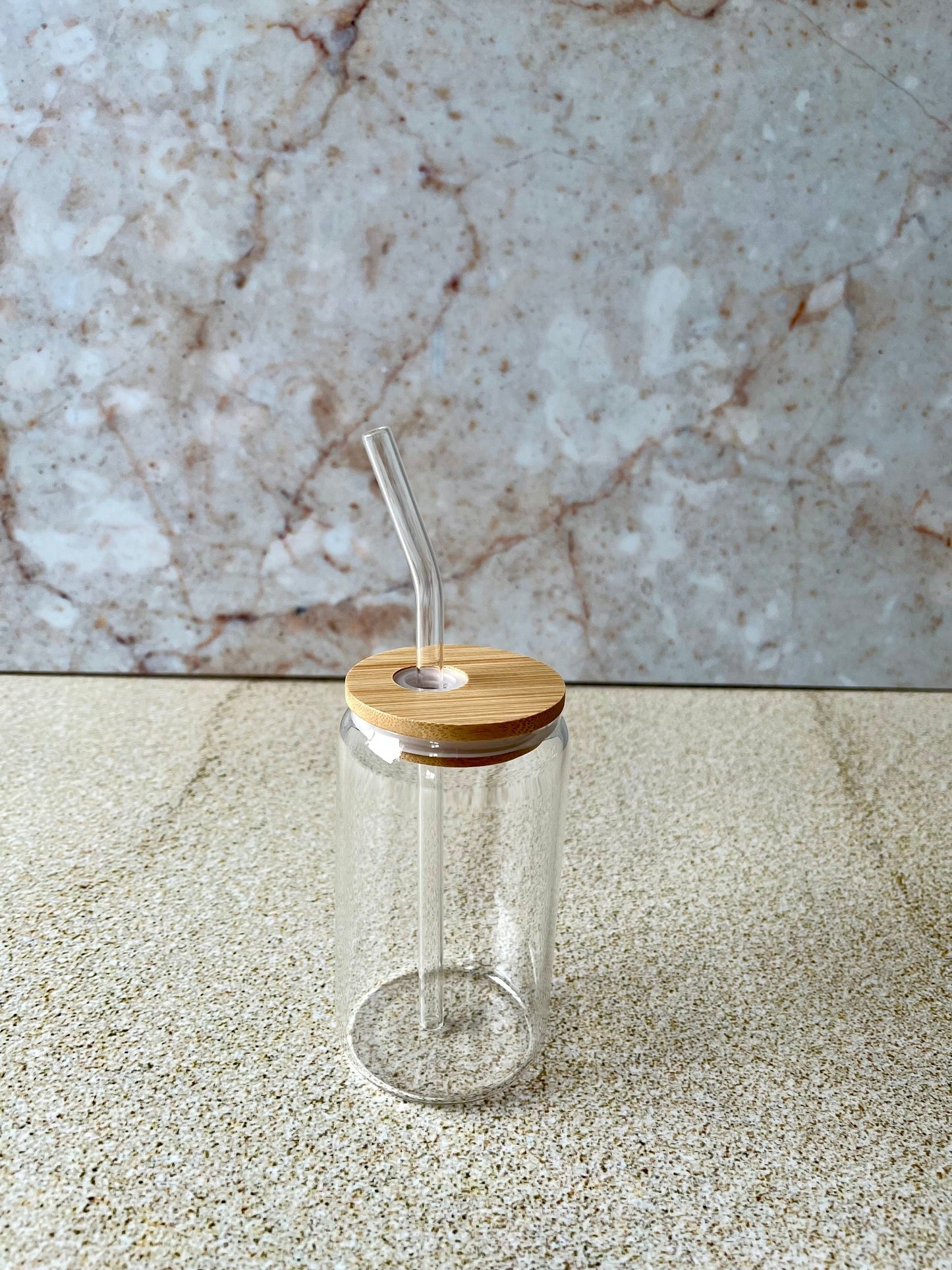 Vaso transparente con tapa 350ml