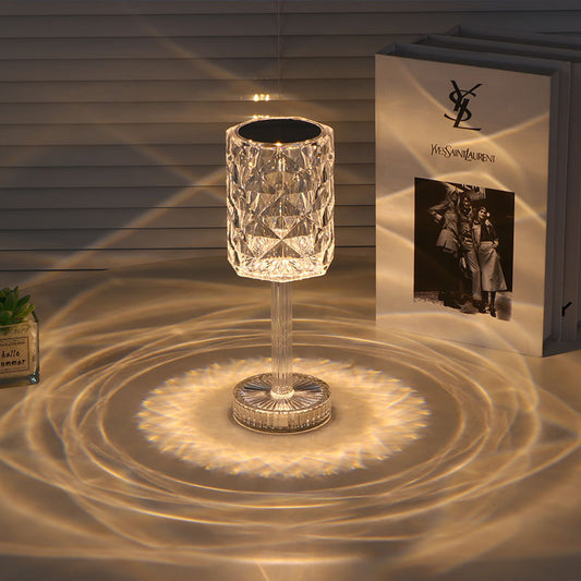 Lámpara de Mesa Portátil USB Diamante Transparente