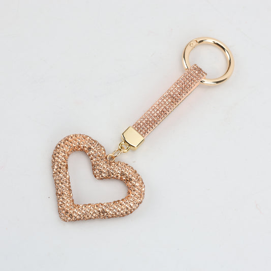 LLAVERO DISEÑO CORAZON | DORADO