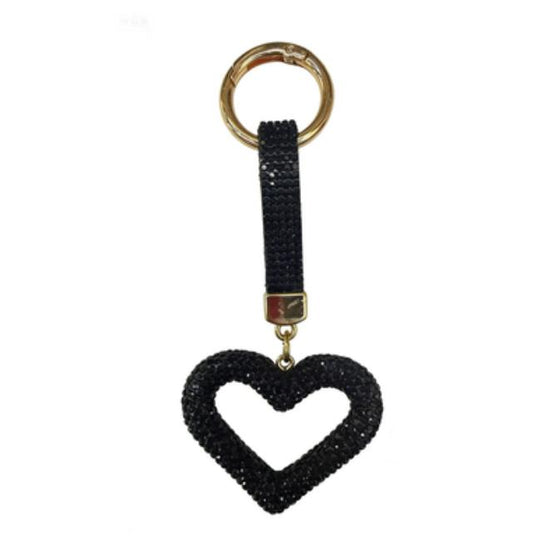 LLAVERO DISEÑO CORAZON | NEGRO