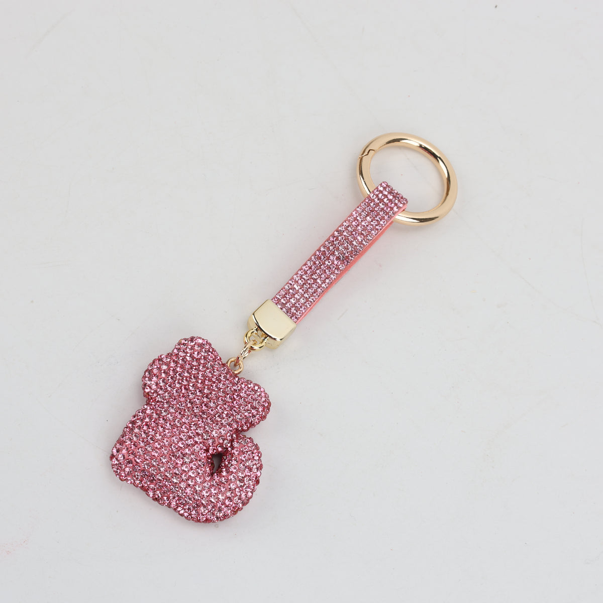 LLAVERO DISEÑO GATITO ROSADO
