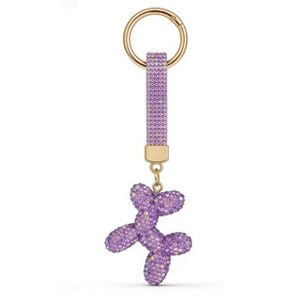 LLAVERO DISEÑO PERRITO  MORADO