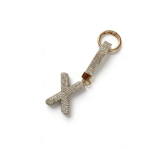 LLAVERO CON BRILLO DISEÑO X