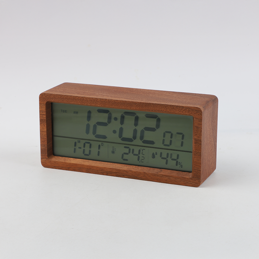 Reloj Con Borde Madera