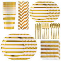 Set de Vajilla Descartable 80 Piezas