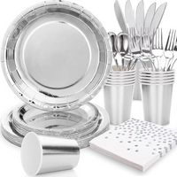 Set de Vajilla Descartable 80 Piezas