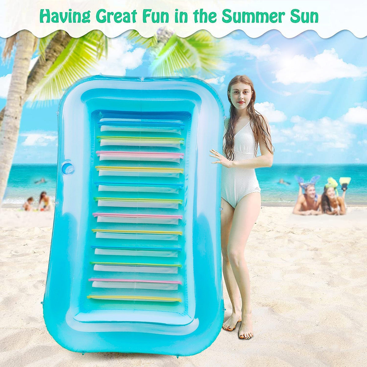 Flotador de agua inflable 180*120 cm