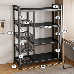 Estante 135 cm Negro