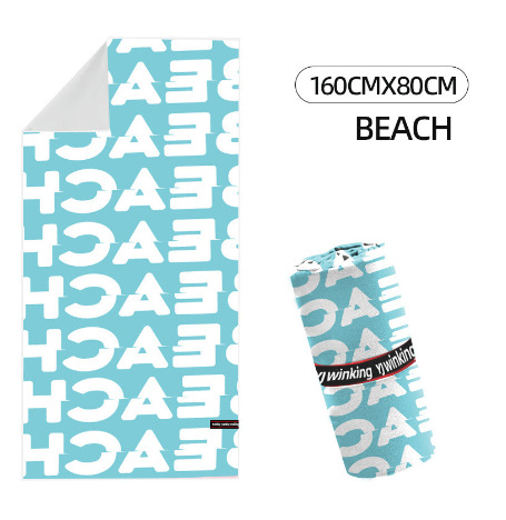 Toalla de Playa Beach Text