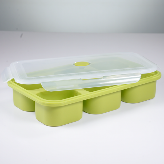 RECIPIENTE 6 DIVISIONES CON TAPA | VERDE