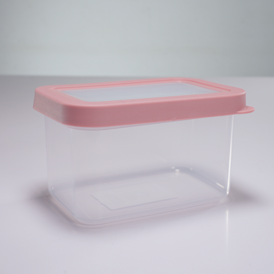CONTENEDOR DE PLASTICO TAPA ROSADA | PEQUEÑO
